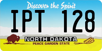 ND license plate IPT128