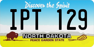 ND license plate IPT129