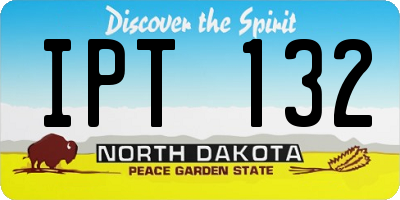 ND license plate IPT132