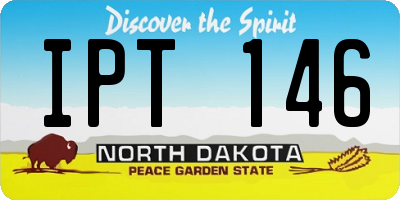 ND license plate IPT146