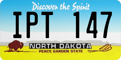 ND license plate IPT147
