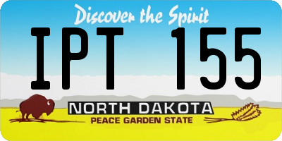 ND license plate IPT155