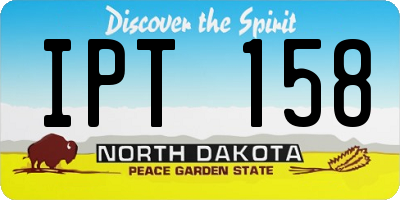 ND license plate IPT158