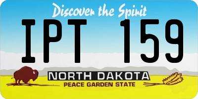 ND license plate IPT159