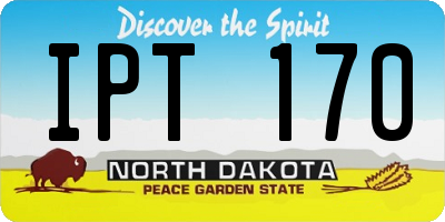 ND license plate IPT170