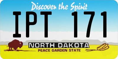 ND license plate IPT171