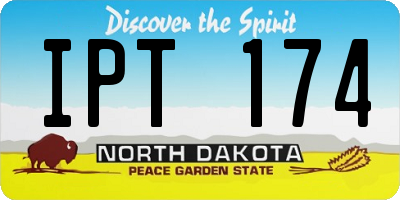 ND license plate IPT174