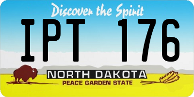 ND license plate IPT176
