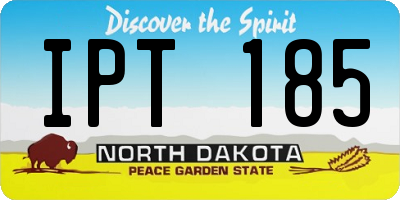 ND license plate IPT185