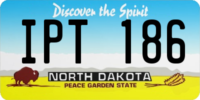 ND license plate IPT186