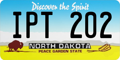 ND license plate IPT202