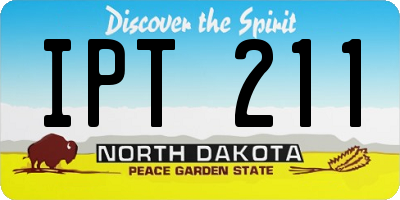 ND license plate IPT211