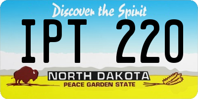 ND license plate IPT220