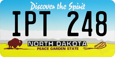 ND license plate IPT248