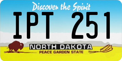 ND license plate IPT251