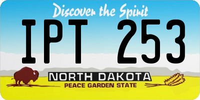 ND license plate IPT253