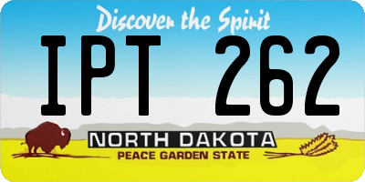 ND license plate IPT262