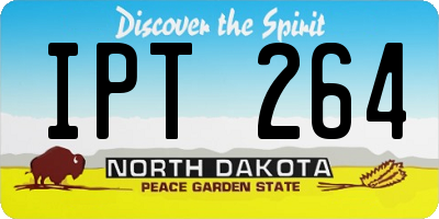 ND license plate IPT264