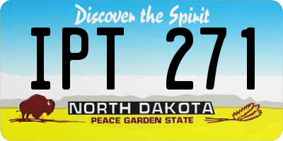 ND license plate IPT271