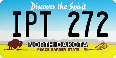 ND license plate IPT272