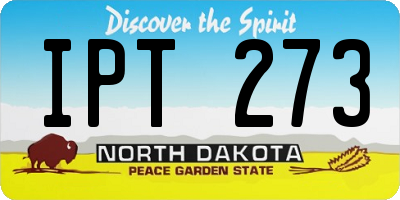 ND license plate IPT273