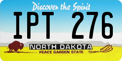 ND license plate IPT276