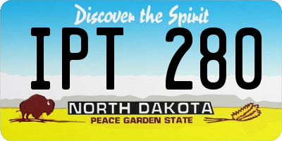 ND license plate IPT280