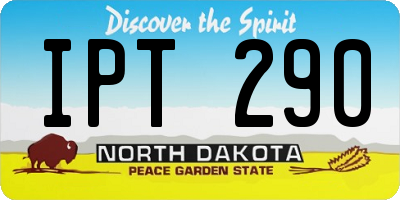 ND license plate IPT290