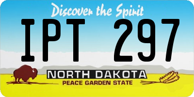 ND license plate IPT297