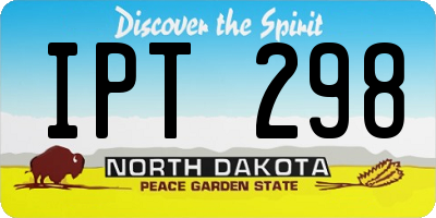 ND license plate IPT298