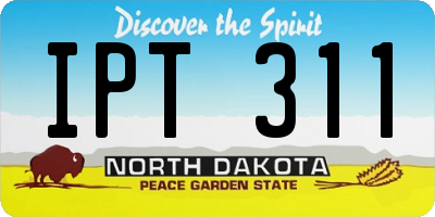 ND license plate IPT311
