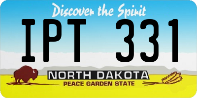 ND license plate IPT331