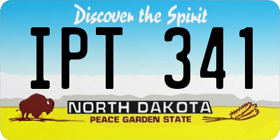ND license plate IPT341