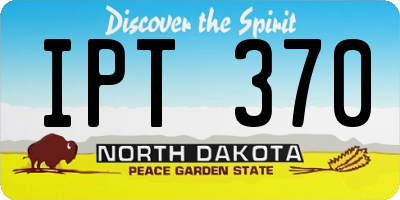 ND license plate IPT370