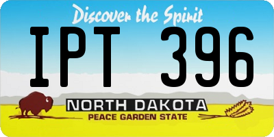 ND license plate IPT396