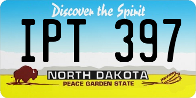 ND license plate IPT397
