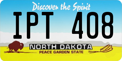 ND license plate IPT408