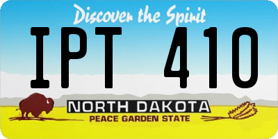 ND license plate IPT410