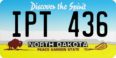 ND license plate IPT436