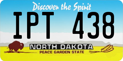 ND license plate IPT438