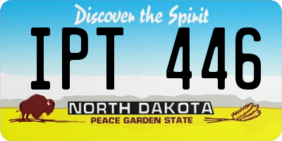 ND license plate IPT446