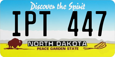 ND license plate IPT447