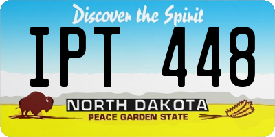 ND license plate IPT448