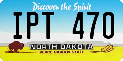 ND license plate IPT470