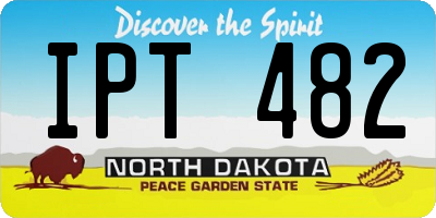 ND license plate IPT482