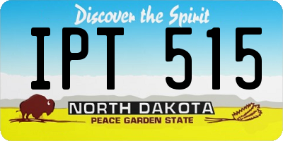 ND license plate IPT515