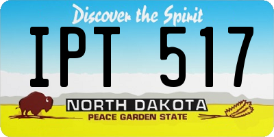 ND license plate IPT517