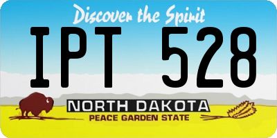 ND license plate IPT528