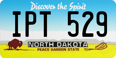ND license plate IPT529