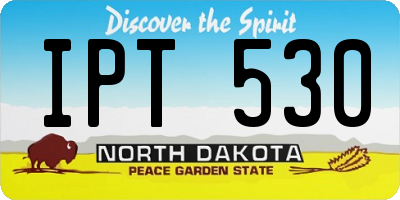 ND license plate IPT530